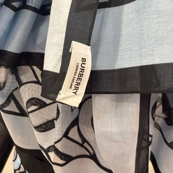 Burberry Monogram Pareo Scarf Wrap Dress Multiway New Luxury - Picture 7 of 10